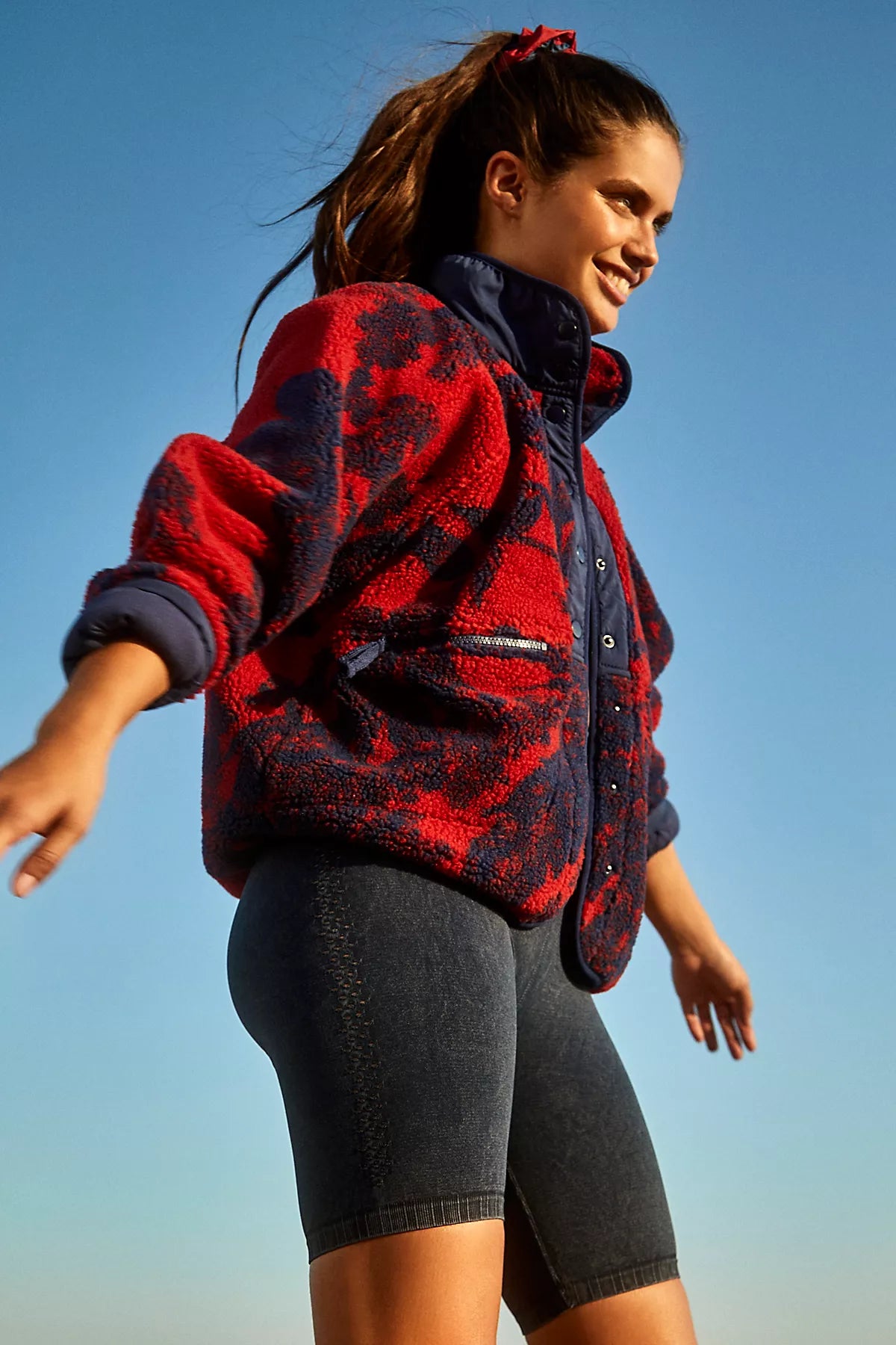 Hit The Slopes Printed Fleece Jacket