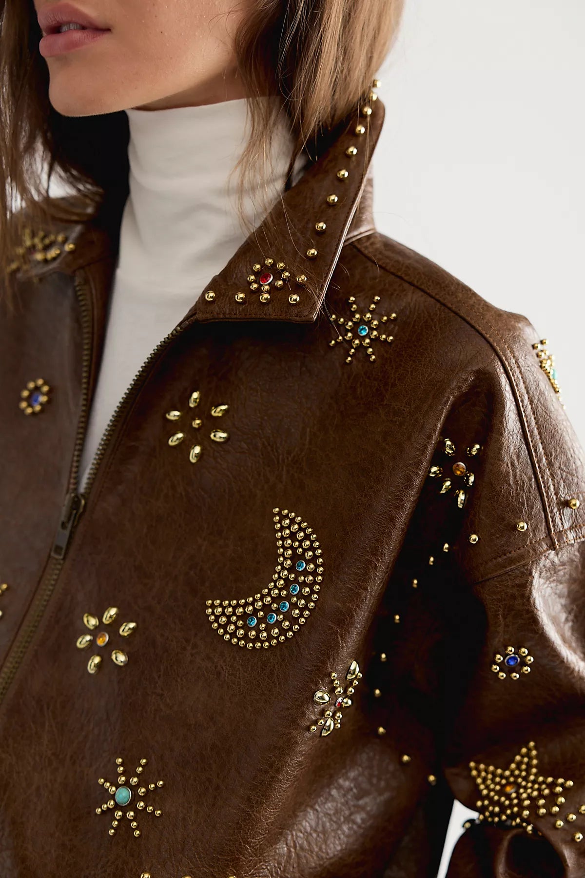 MOTHER The Zip It Vegan Leather Jacket