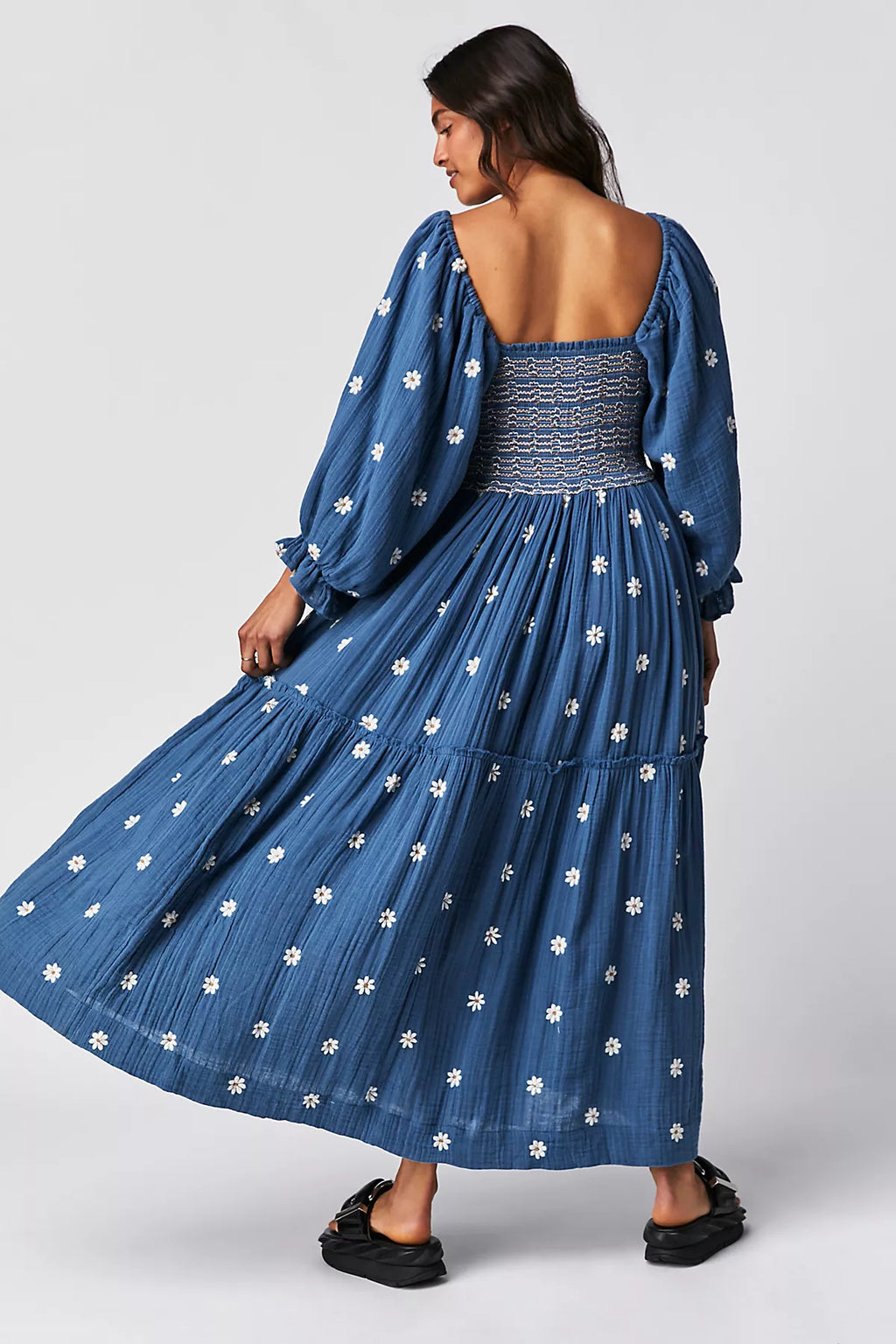 Dahlia Embroidered Maxi Dress