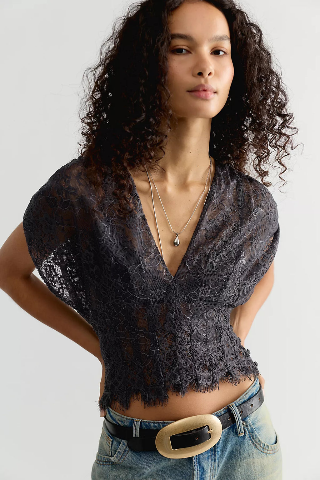 Hansen & Gretel Ruby Lace Top
