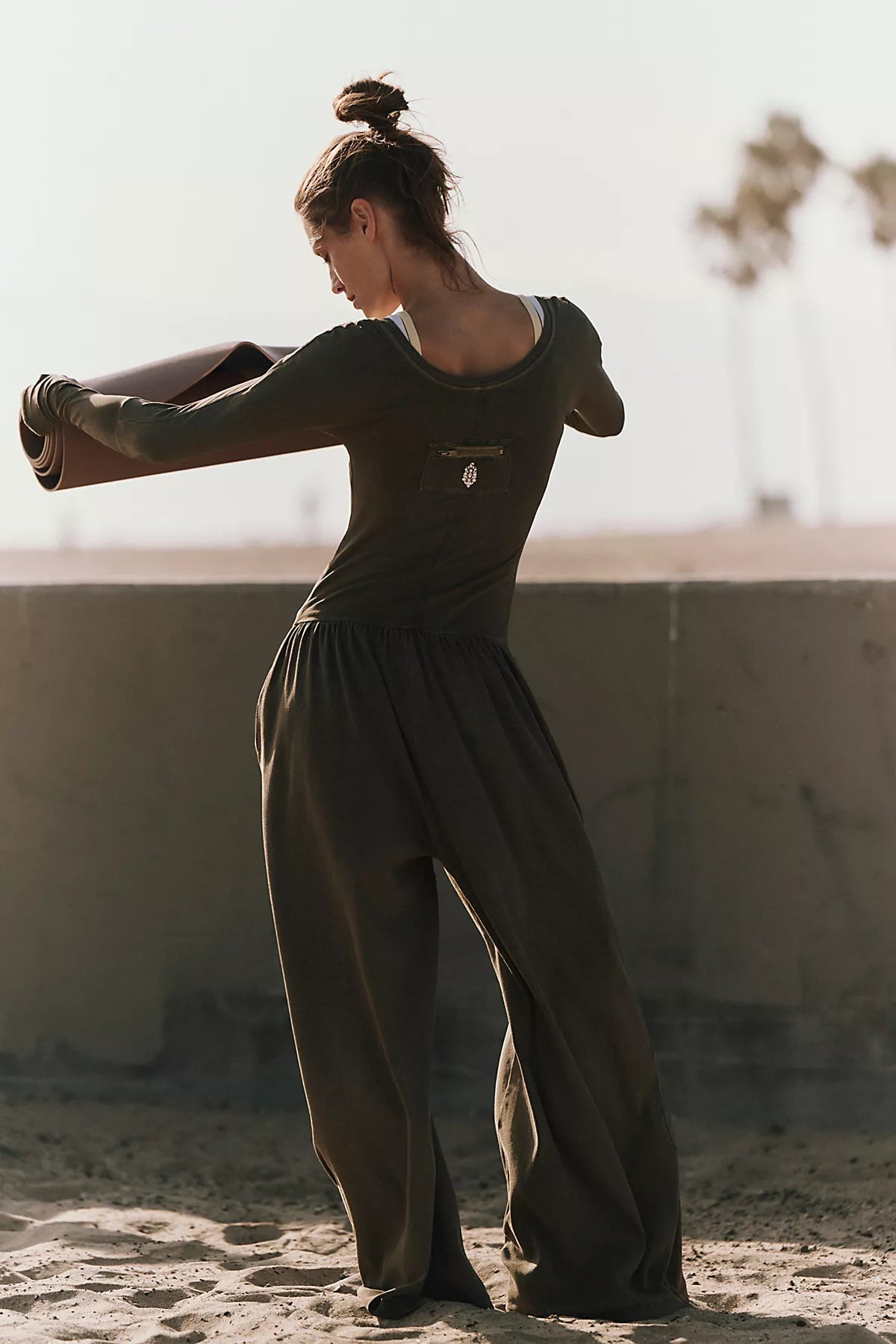 Hot Shot Wide-Leg Onesie