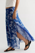 Karis Crinkle Midi Skirt