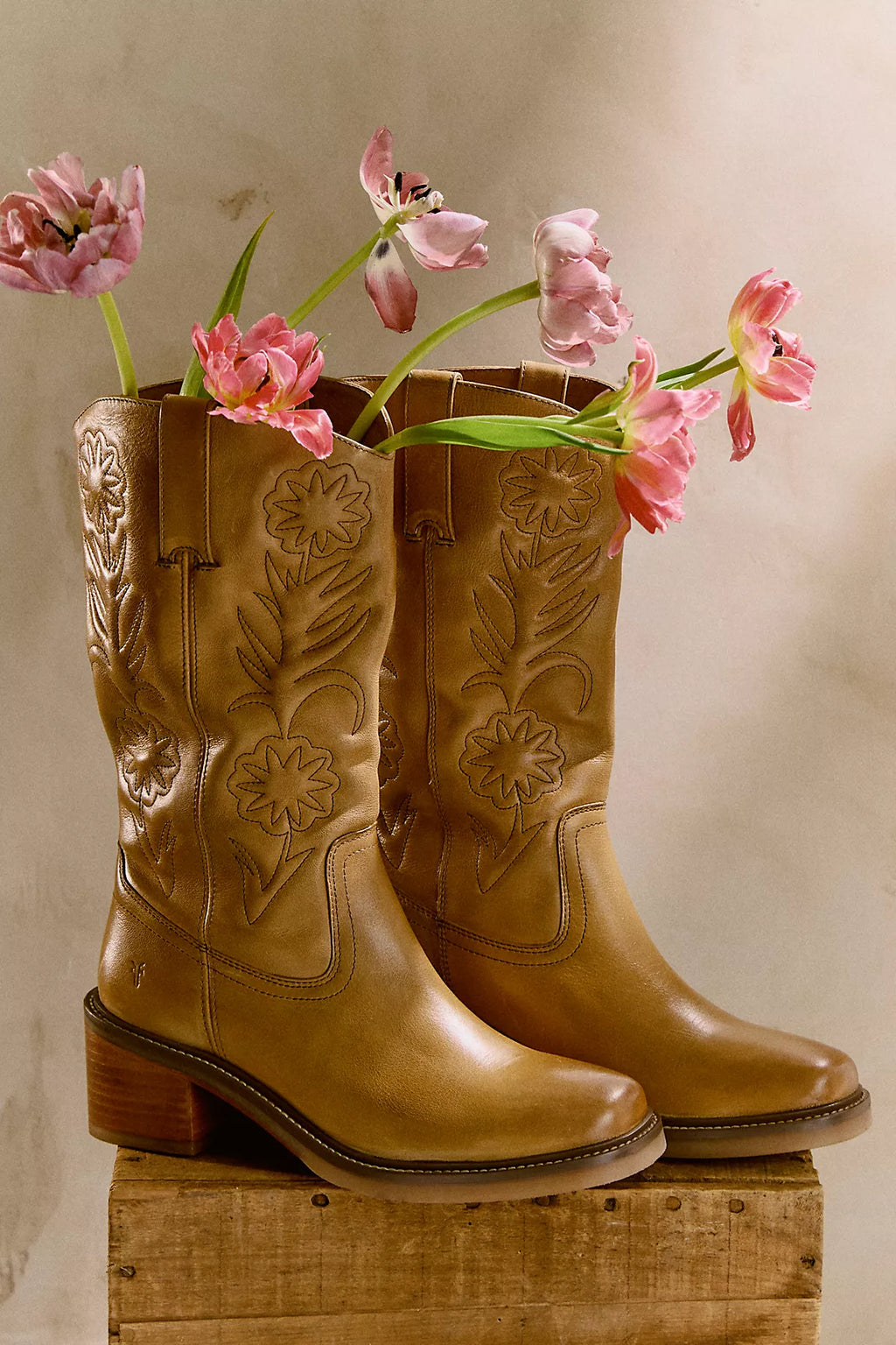 Frye For FP Kate Deco Stitch Boots