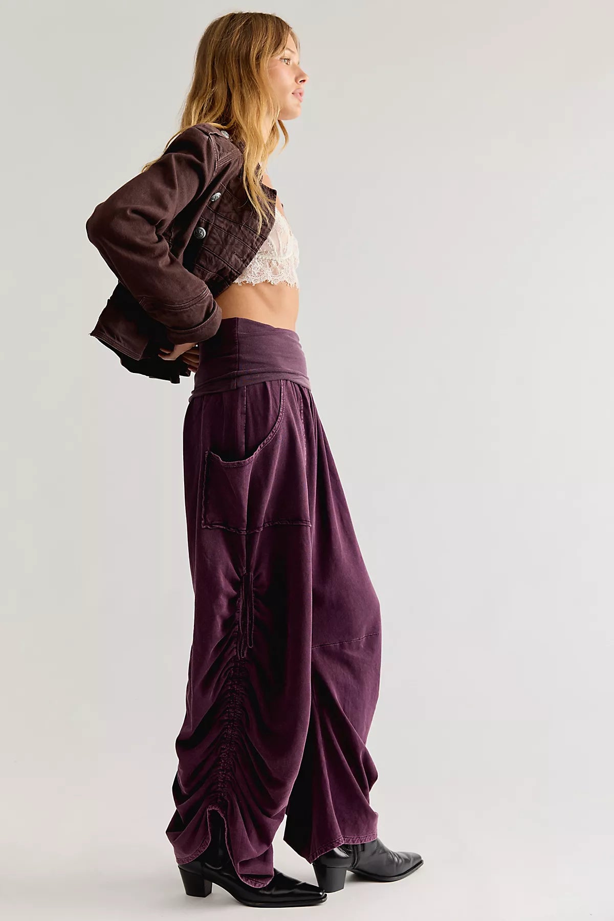 FP One Sawyer Low-Rise Pull-On Knit Pants