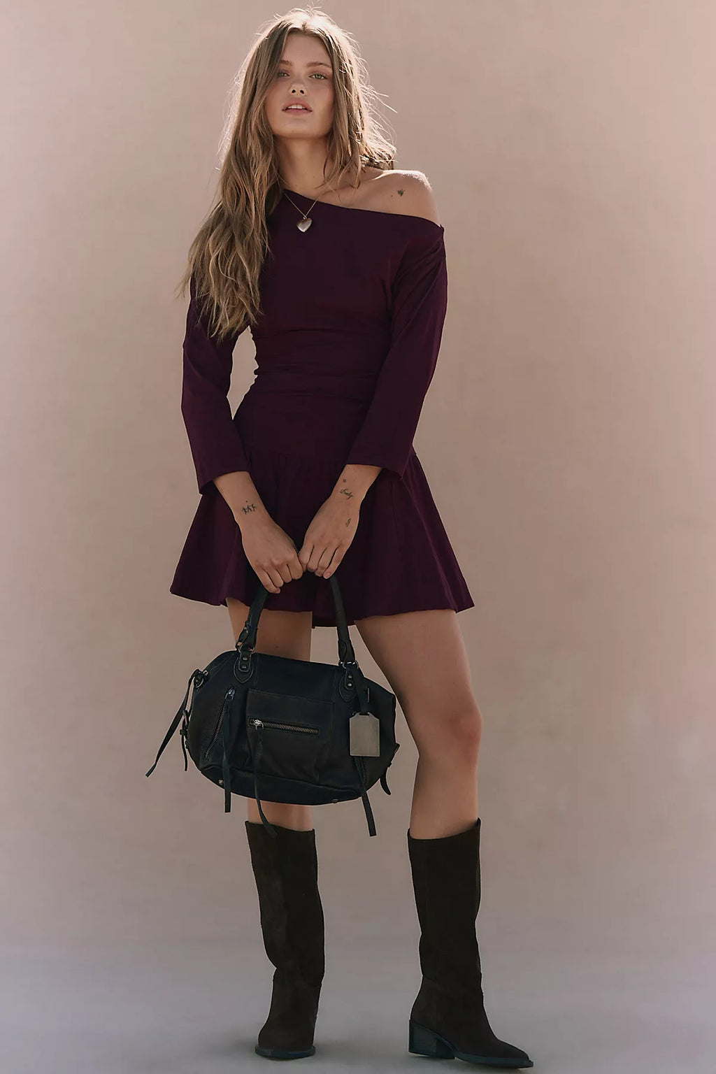 Junie Drop-Waist Mini Dress