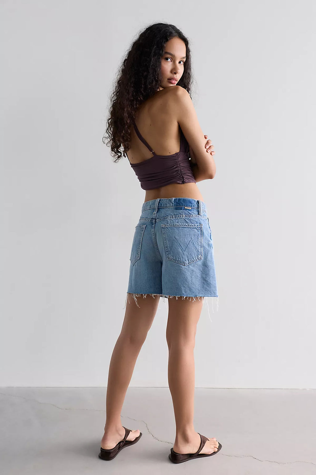MOTHER Extra Mile Fray Shorts