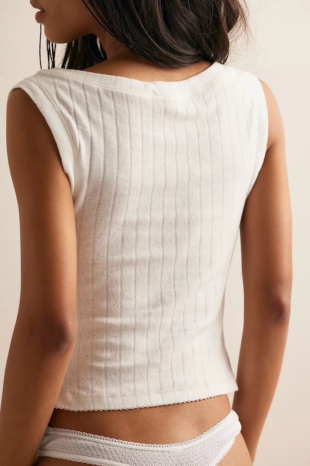 End Game Pointelle Muscle Tank