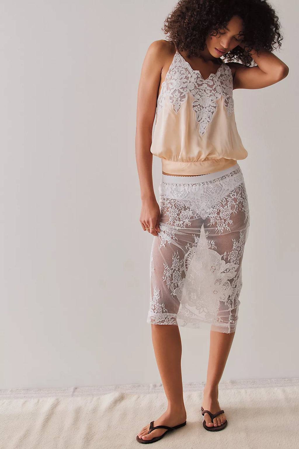 Just a Dream Midi Slip Skirt