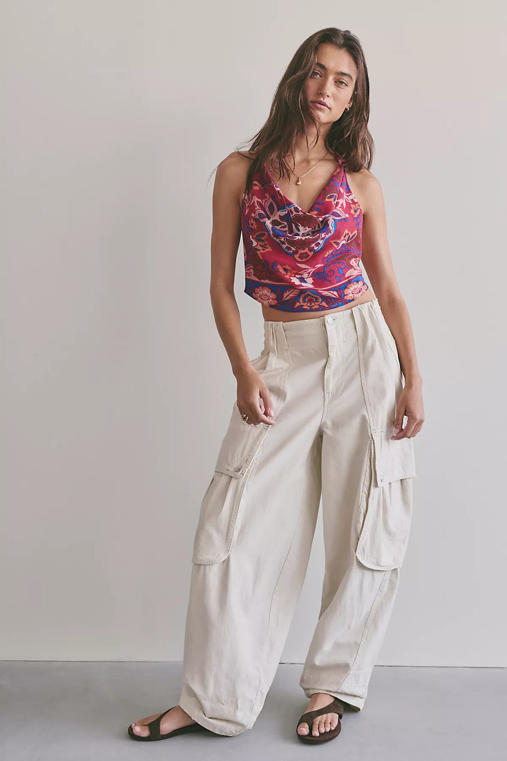 Laila Cowl-Neck Top
