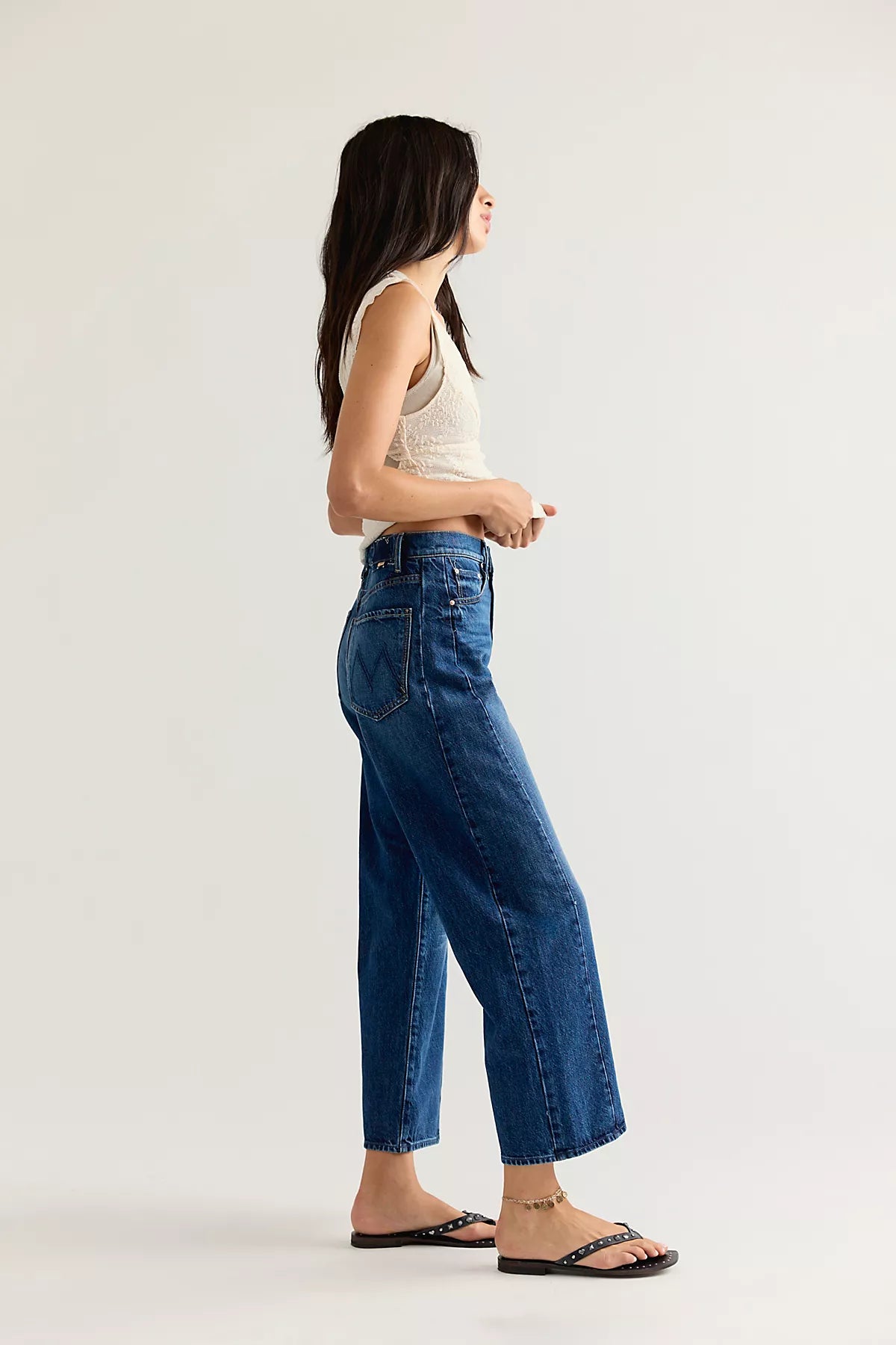 MOTHER The Half-Pipe Sneak Ankle Jeans