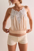 Motel Shama Lace Micro Shorts