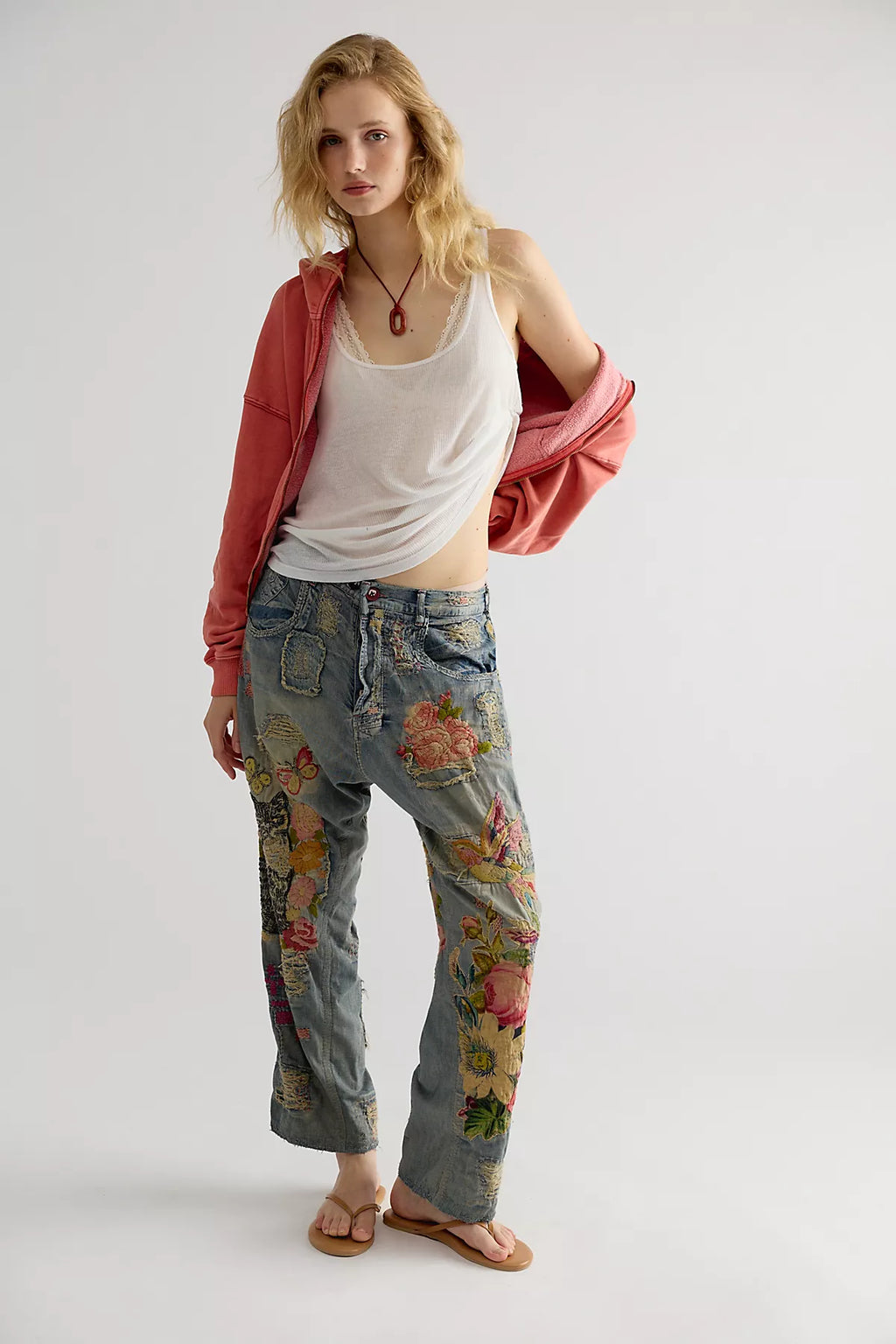 Magnolia Pearl Toby Embroidered Jeans
