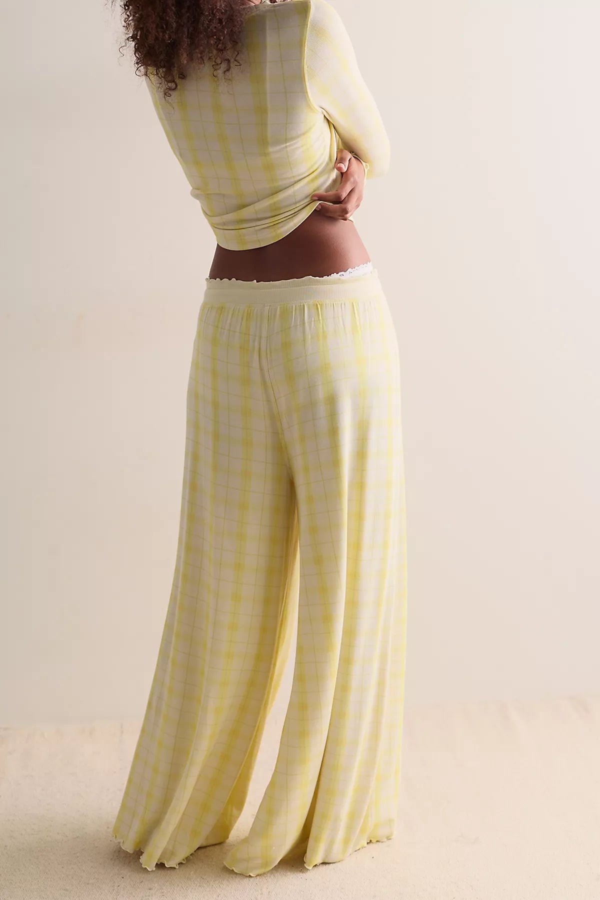 Dream State Printed Wide-Leg Pants