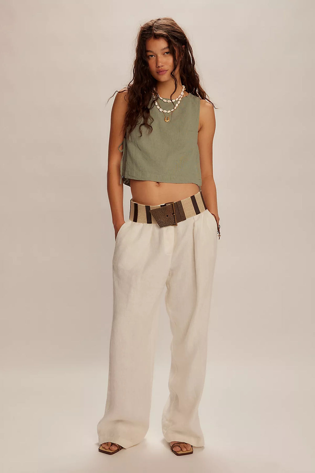 Nora Cotton-Linen Top
