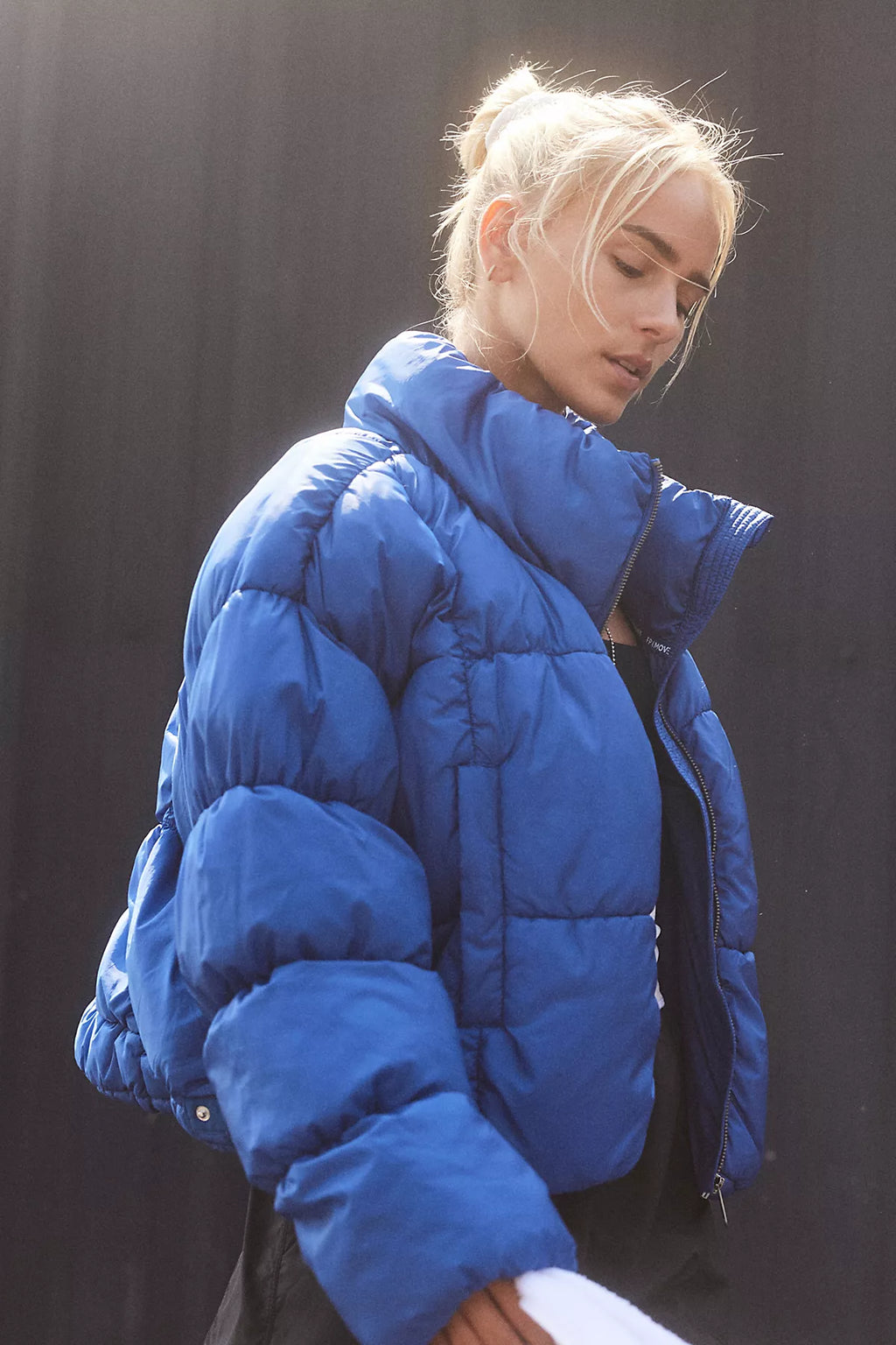 In A Bubble Puffer Jacket
