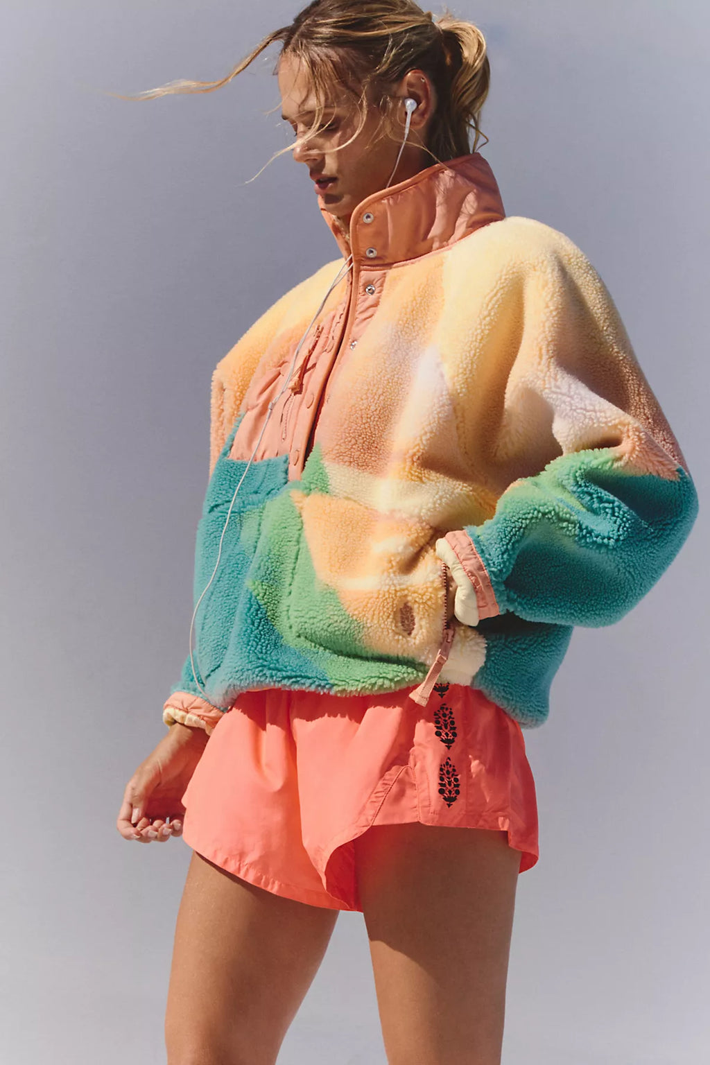 Hit The Slopes Printed Fleece Pullover