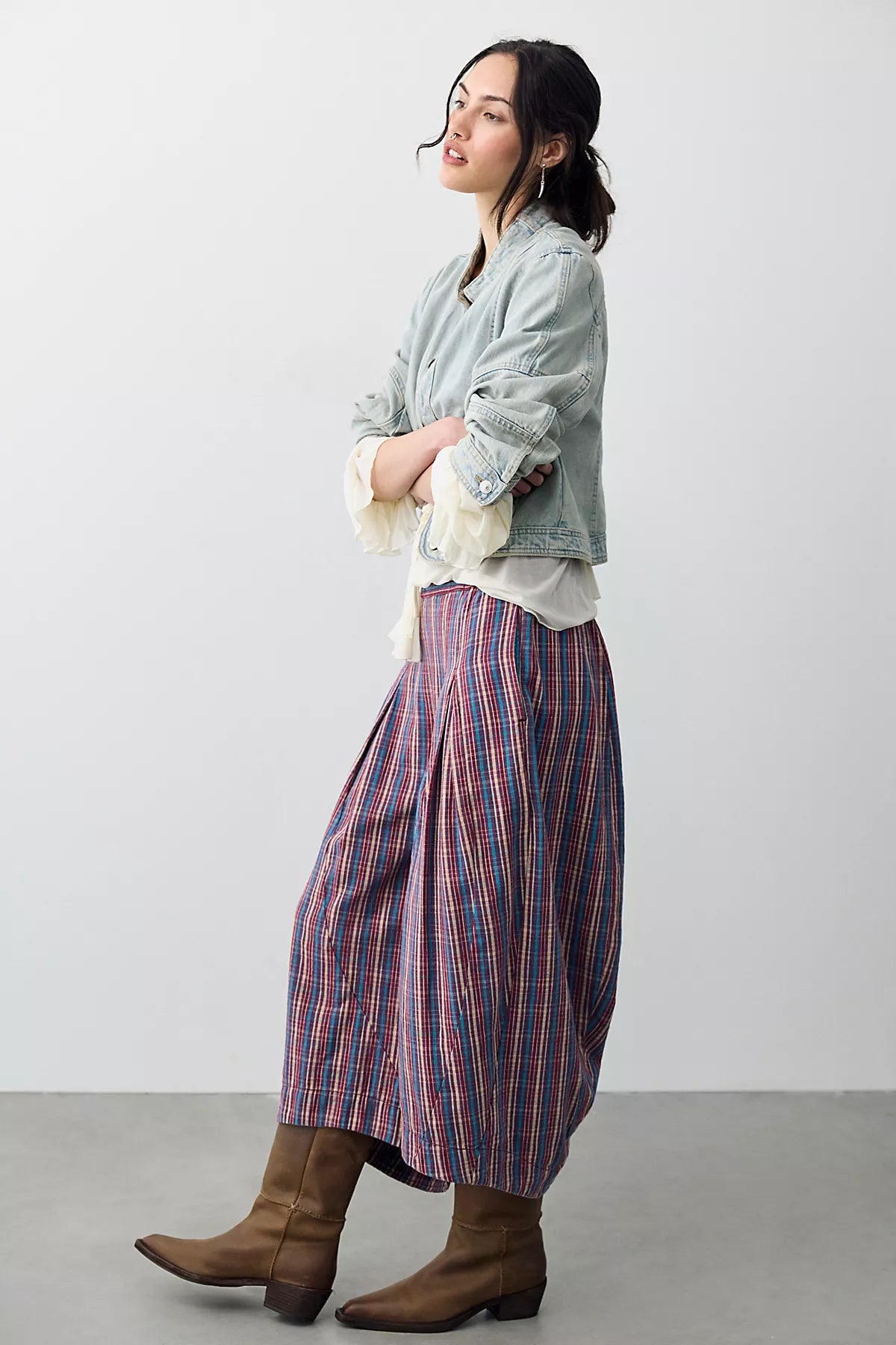 Misty Haze Crop Pull-On Pants