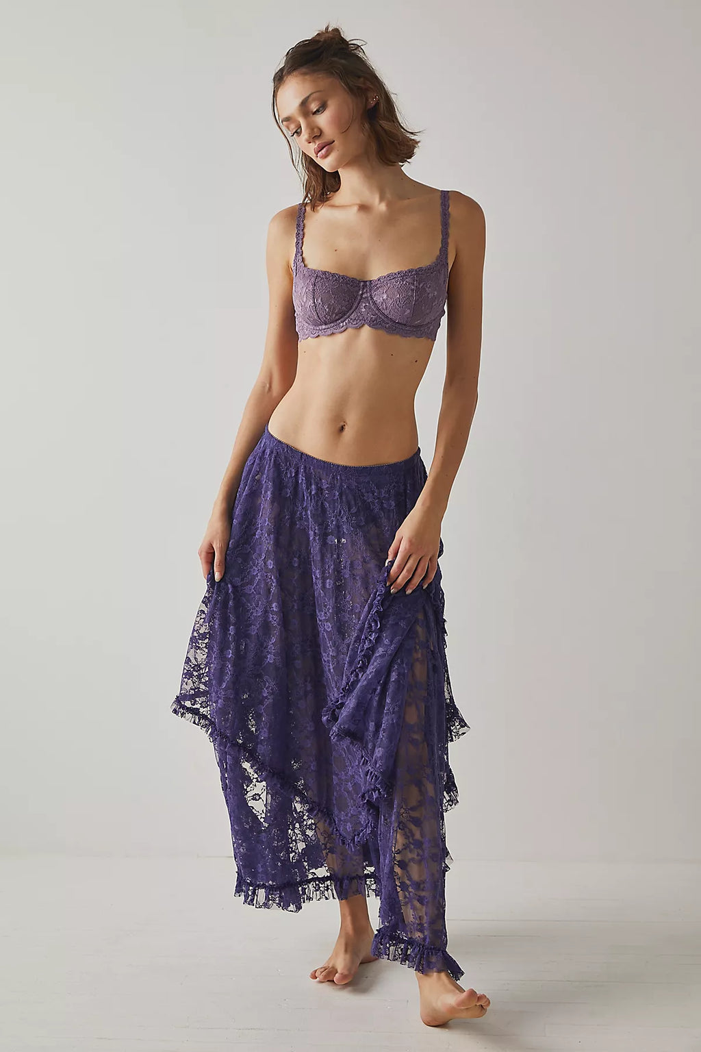 French Courtship Maxi Slip Skirt