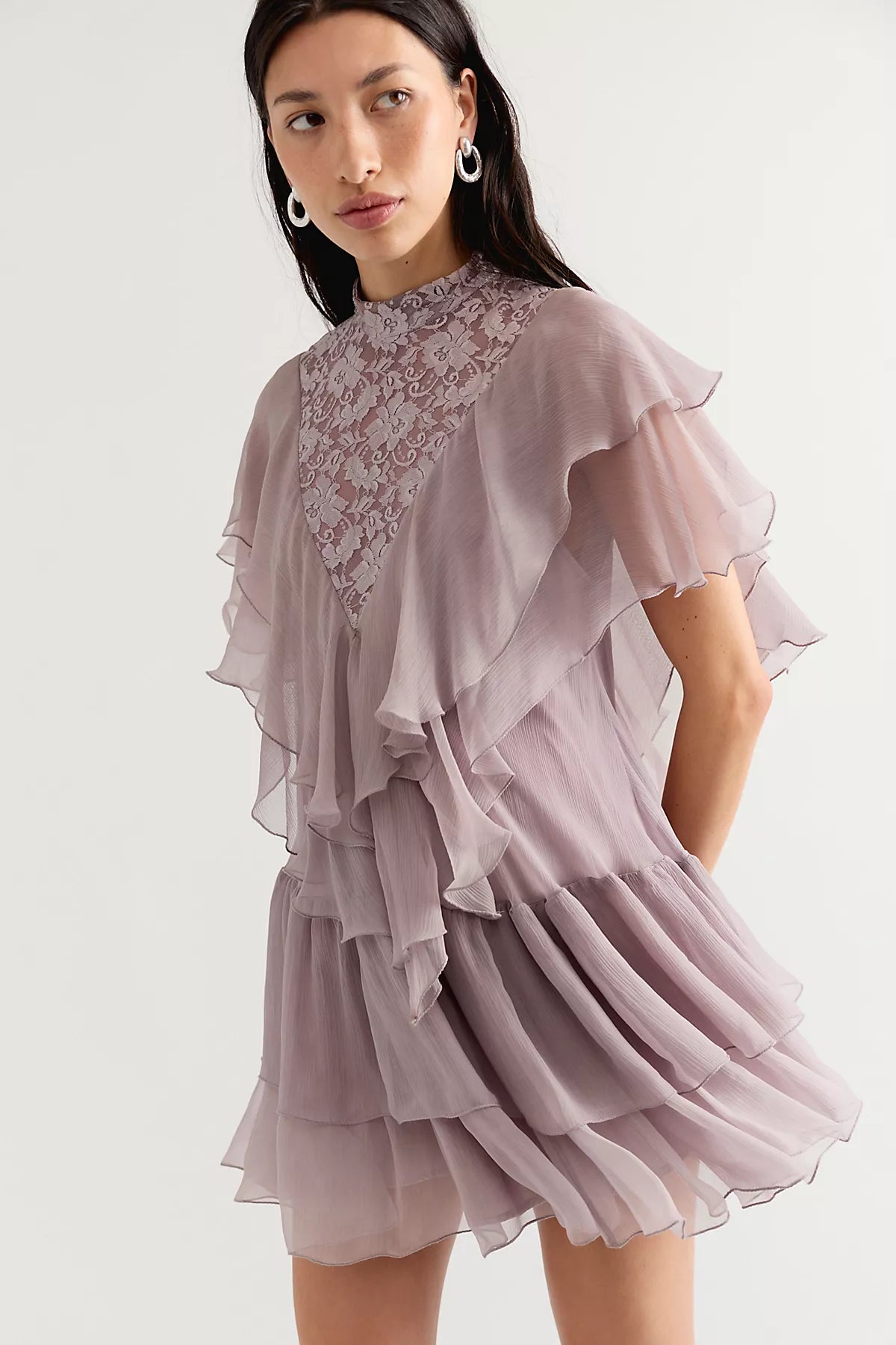 Nigel Preston Ana Lace Mini Dress