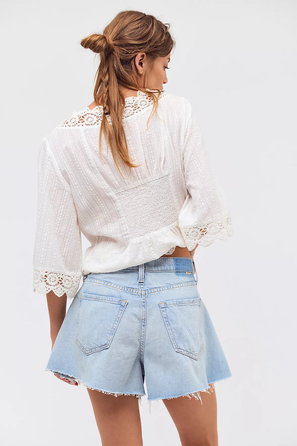 MOTHER The Flutter Short Fray Shorts