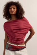 Blake Off-The-Shoulder Draped Top