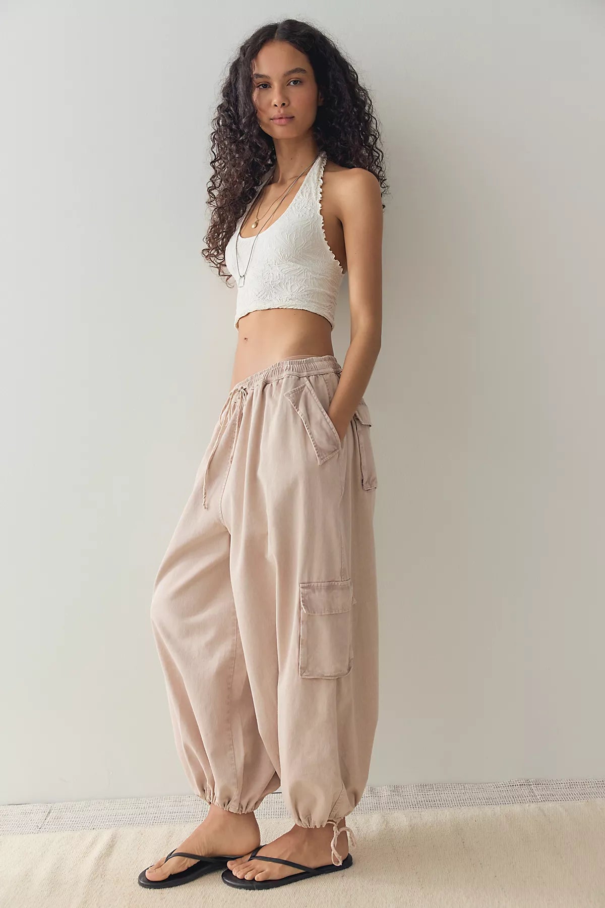 Crushed Petals Halter Top