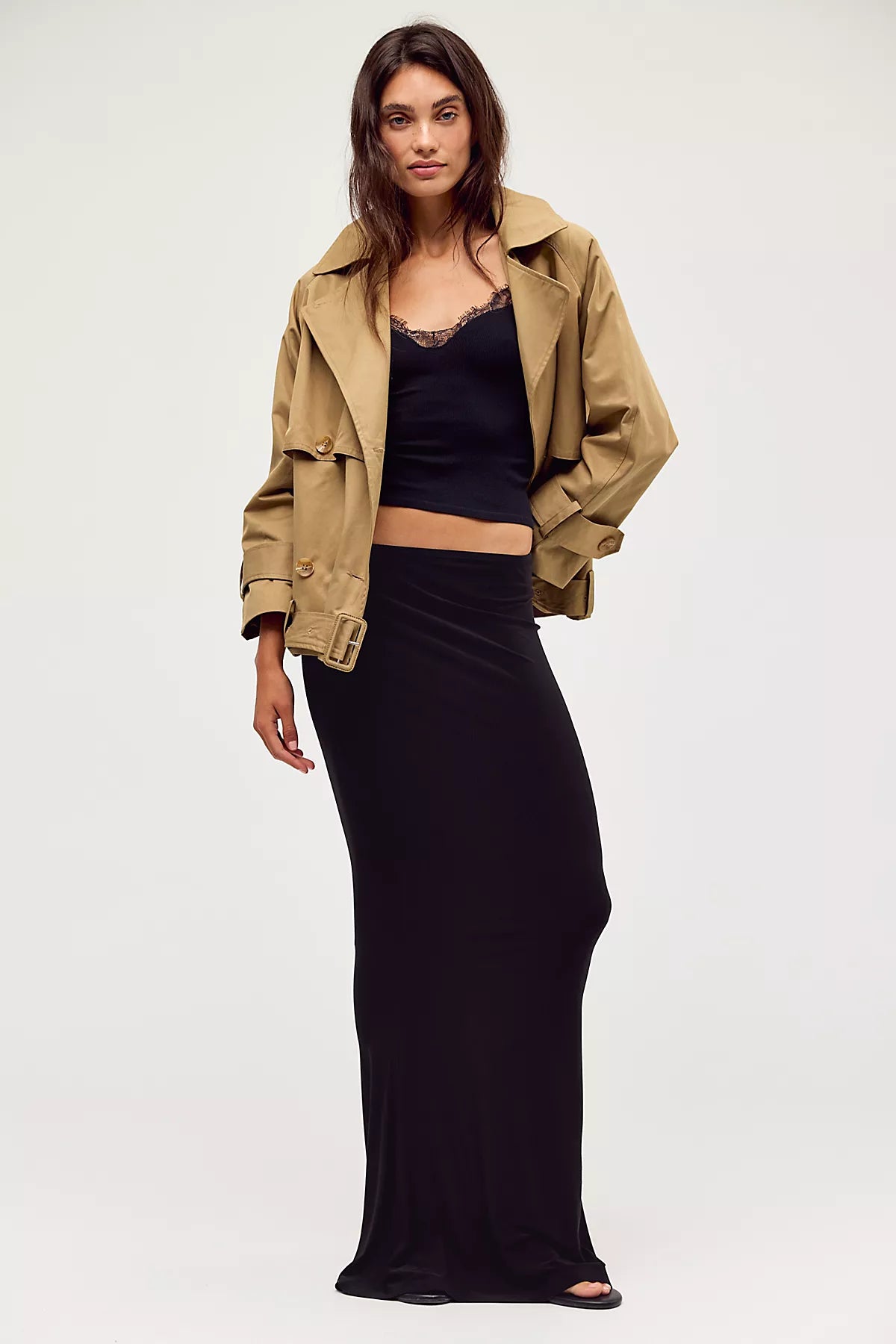 Norma Kamali Obie Long Skirt
