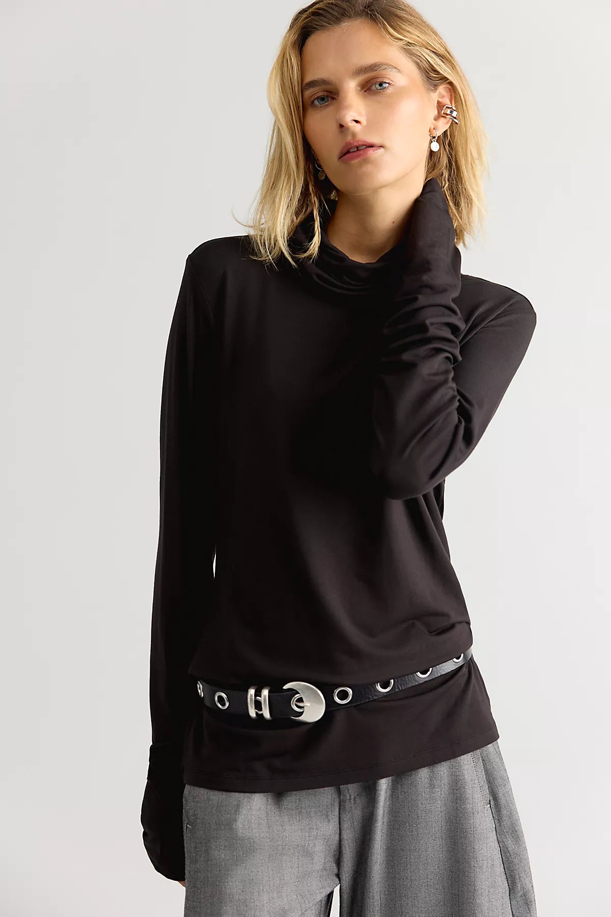 Nicholas K Demi Turtle-Neck Long Sleeve Top