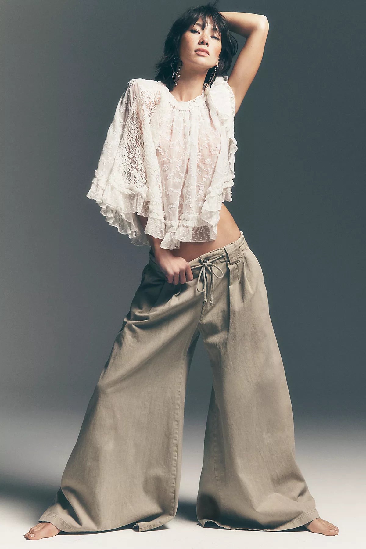 Julien Wide-Leg Chino Trousers
