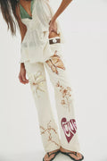 FP X Juliet Johnstone Hand-Painted Tennessee Low-Rise Boyfriend Jeans