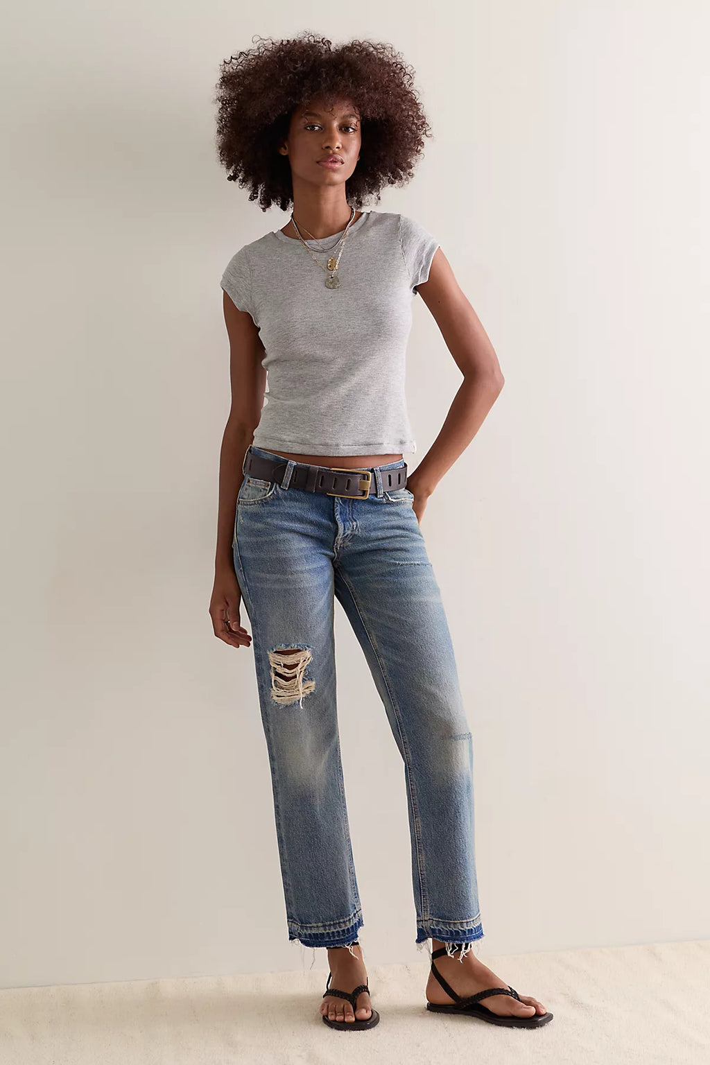 Keeping It Light Ribbed Baby Tee