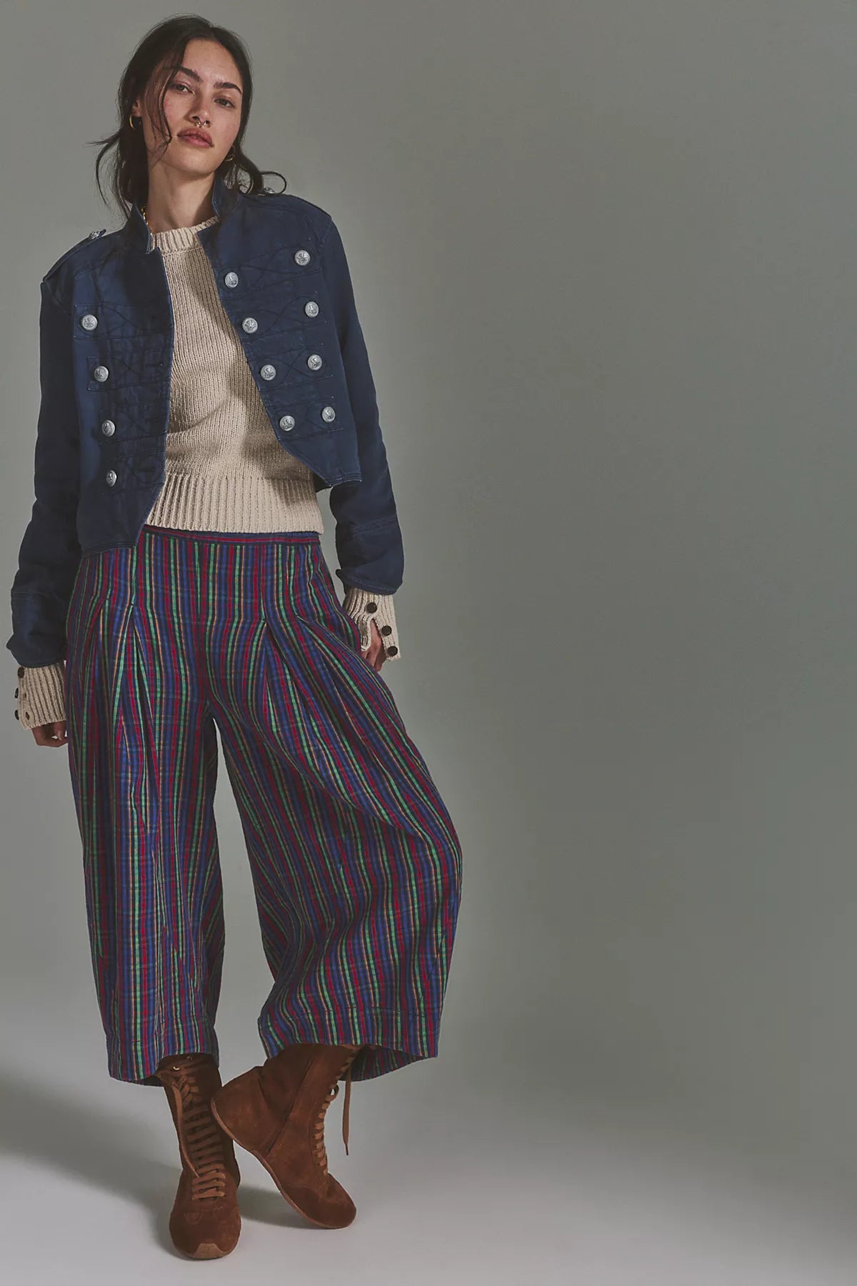 Misty Haze Crop Pull-On Pants