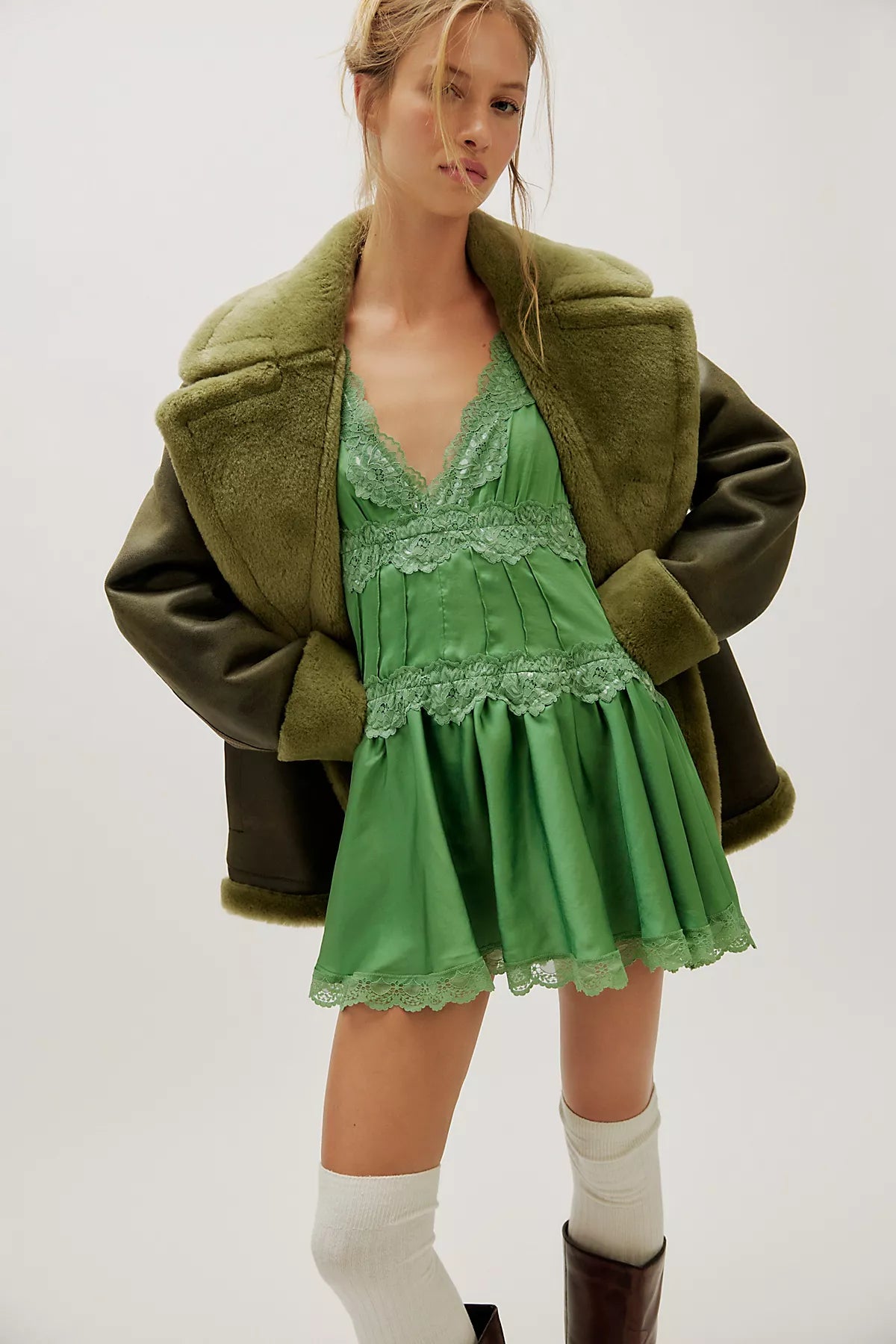 In This Groove Mini Slip Dress