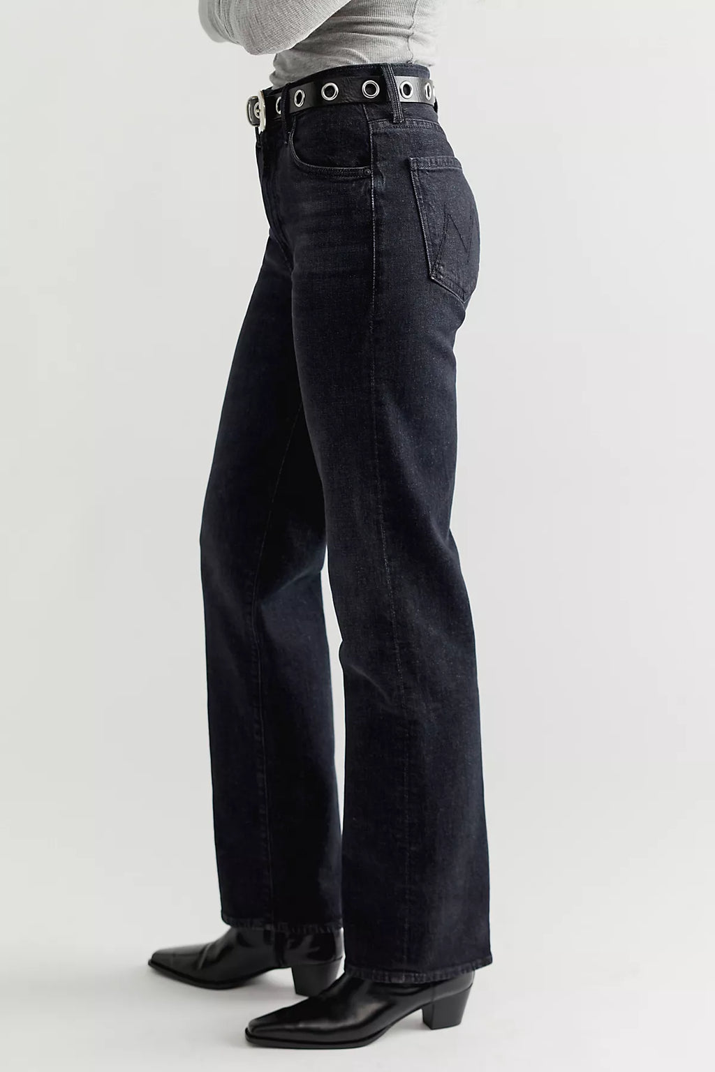 MOTHER The Rambler Zip Sneak Jeans