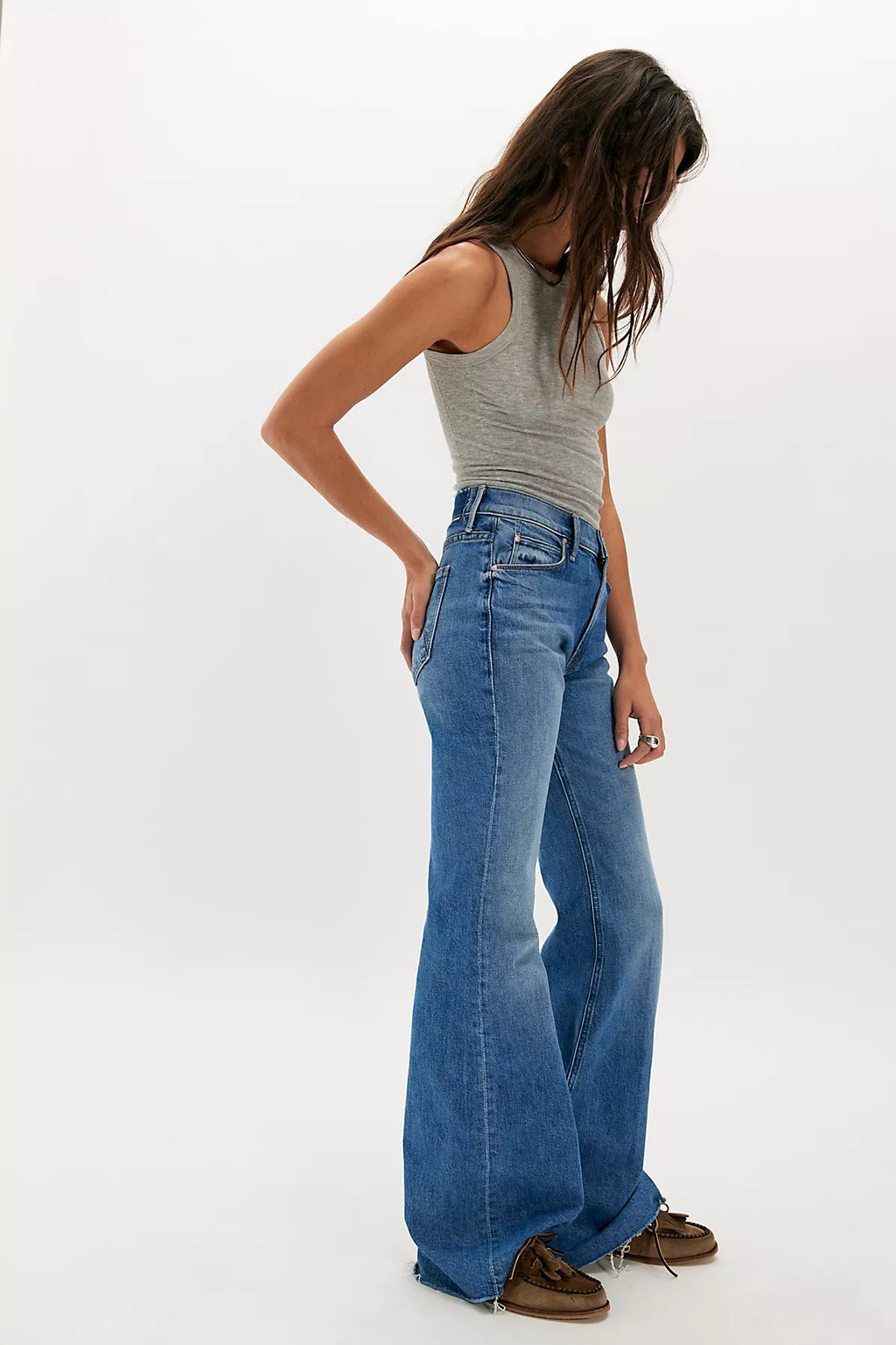 MOTHER The Doozy Fray Flare Jeans