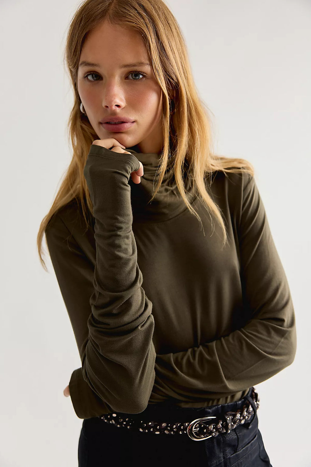 Nicholas K Demi Turtle-Neck Long Sleeve Top