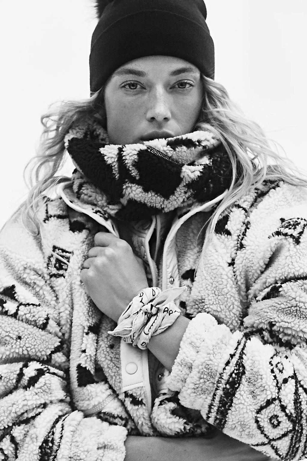 Hit The Slopes Printed Fleece Jacket