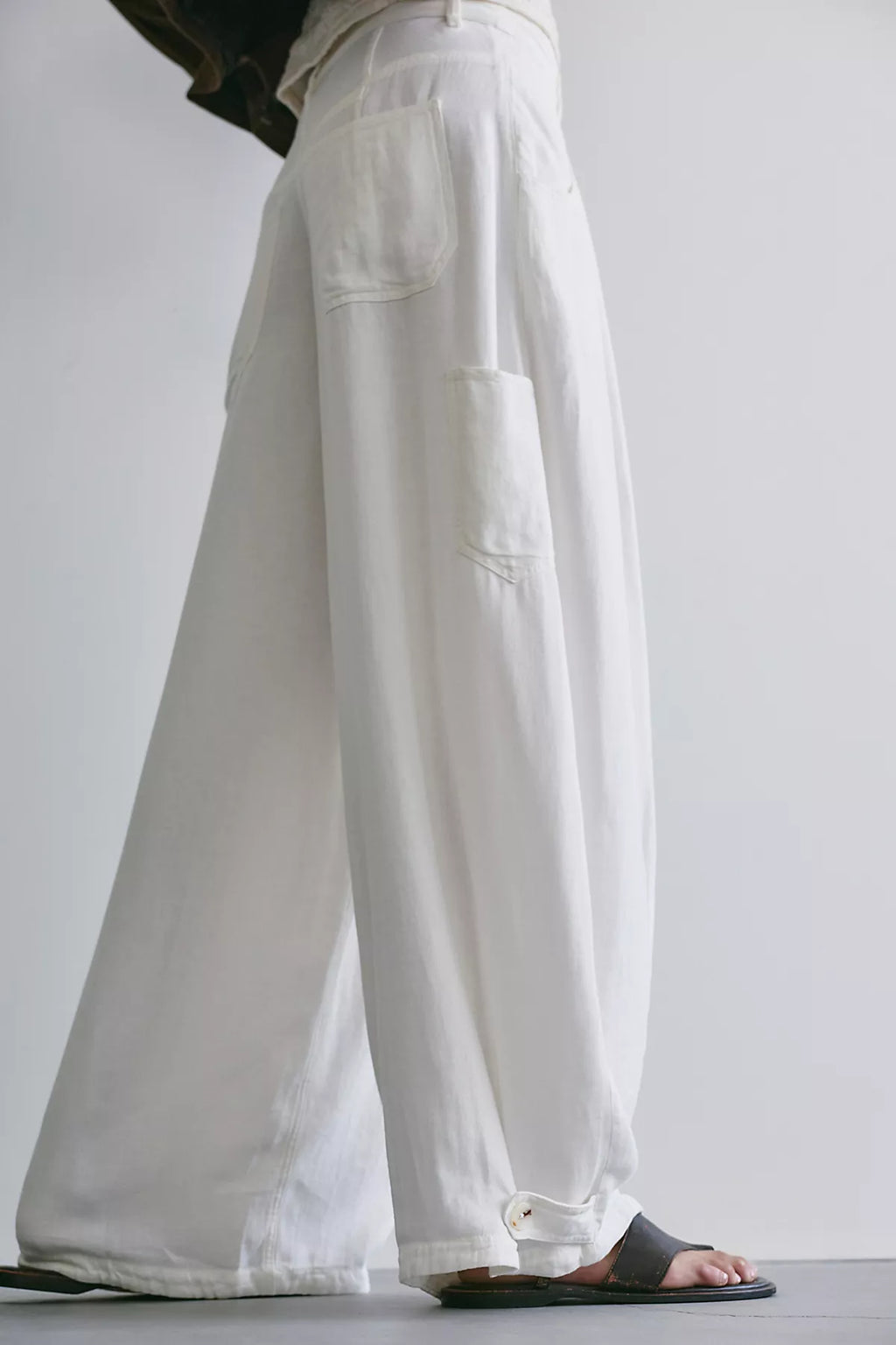 About It Baggy Linen Trousers