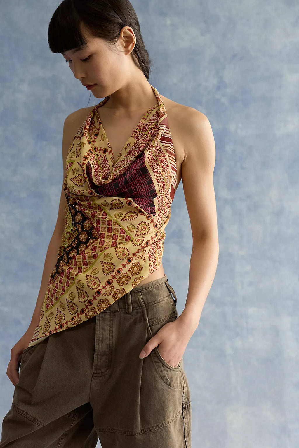 Luna Printed Halter Top