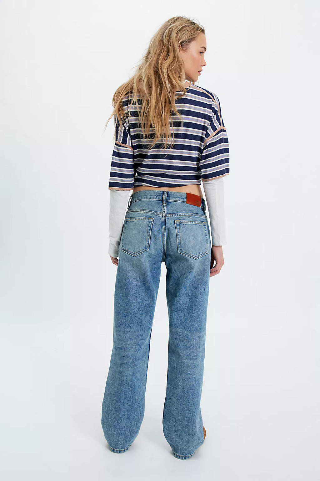EB Denim Ariel Mid-Rise Wedgie Jeans