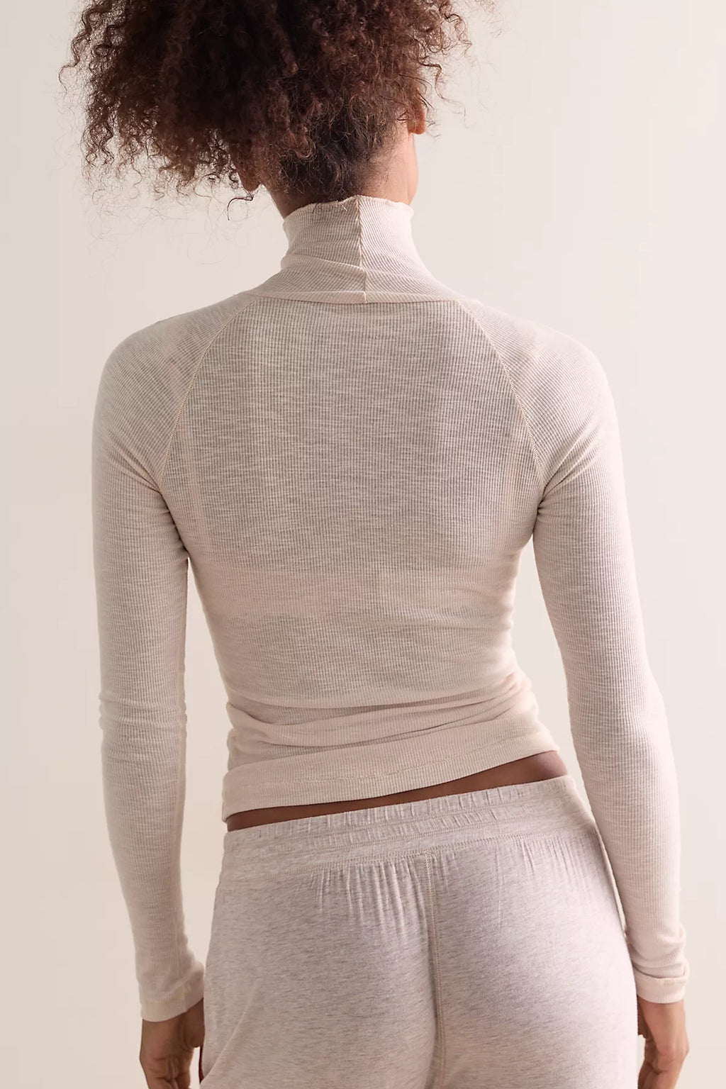 Keeping It Light Ribbed Turtleneck Top