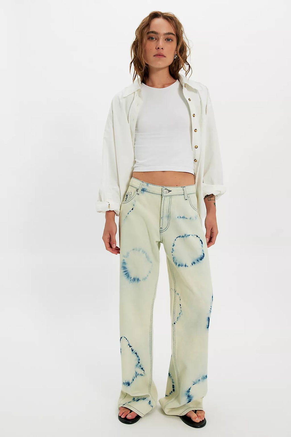 OneTeaspoon Revival Tie-Dye Low-Rise Jeans