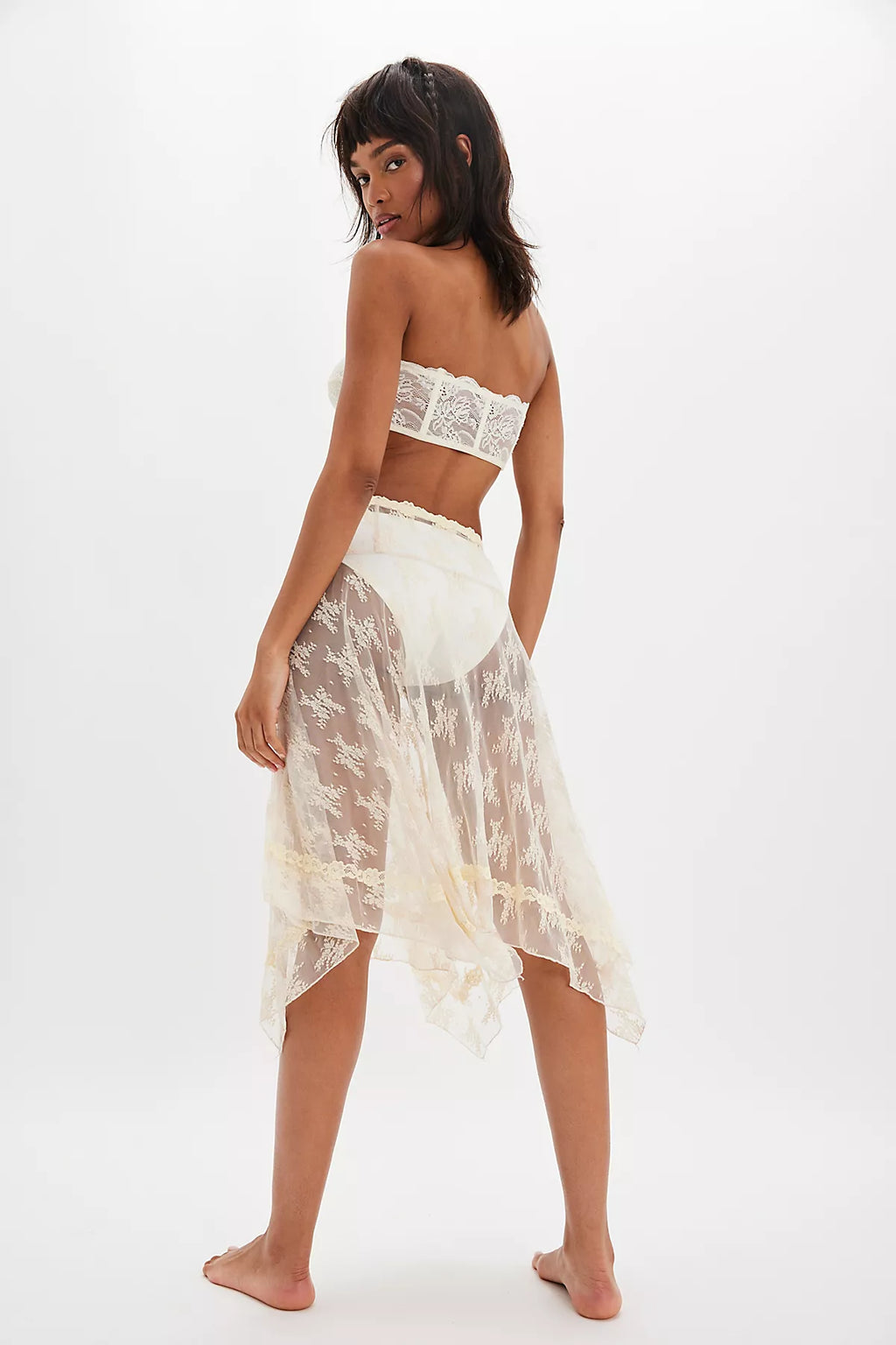 Lady Lux Midi Slip Skirt