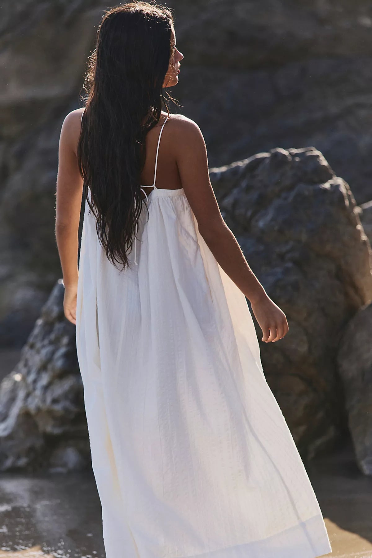 Marisol Textured Cotton Maxi Dress