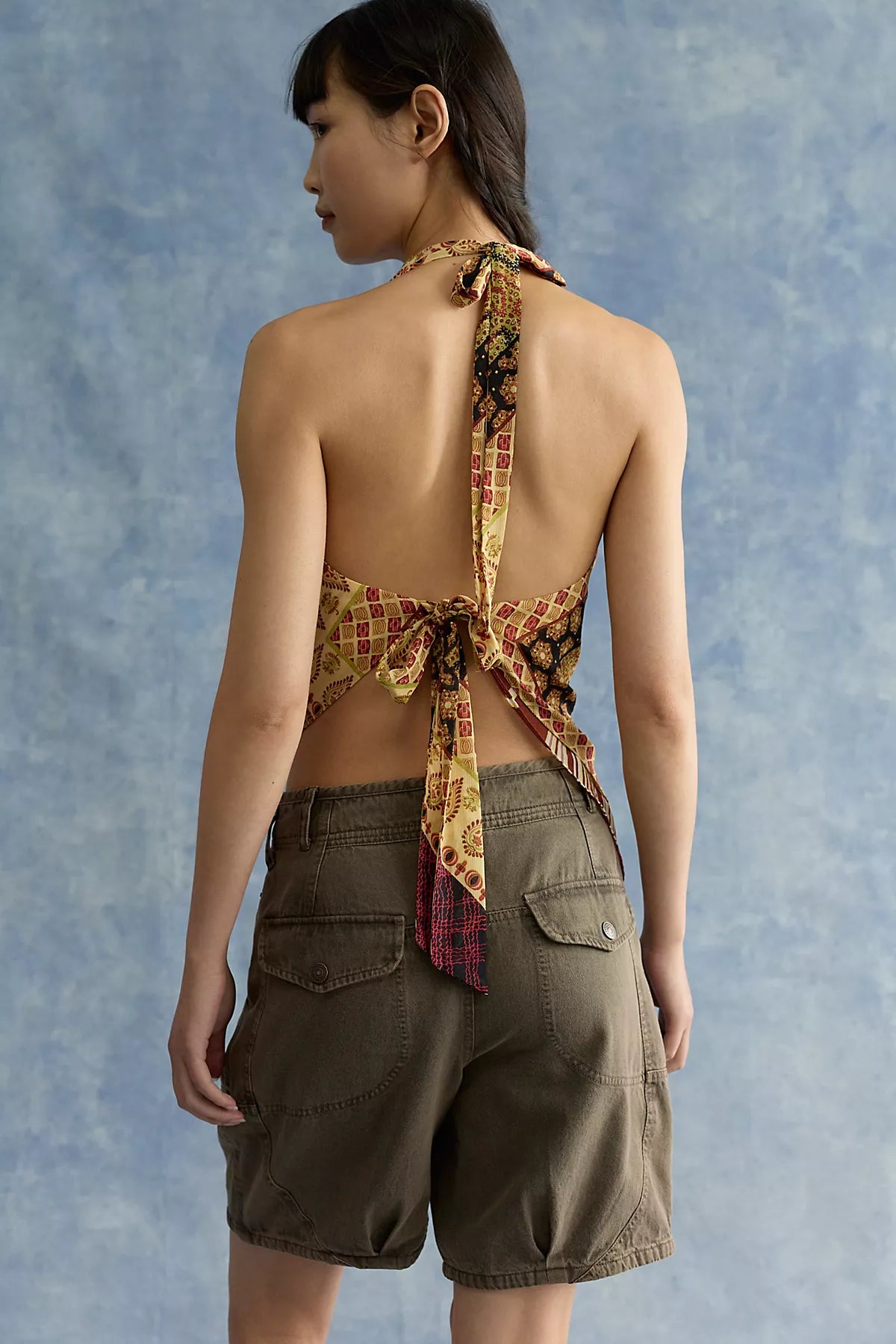 Luna Printed Halter Top