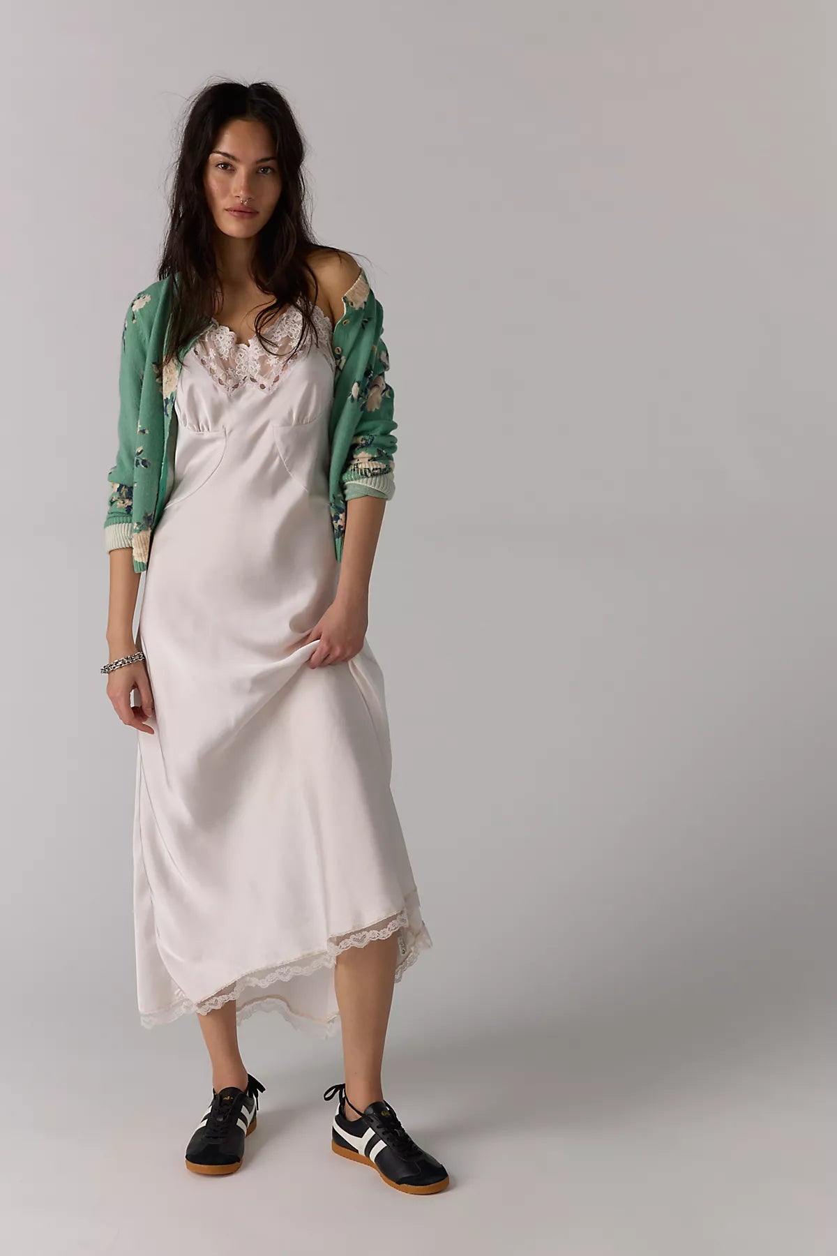 Nocturnal Patterned Cashmere Cardi