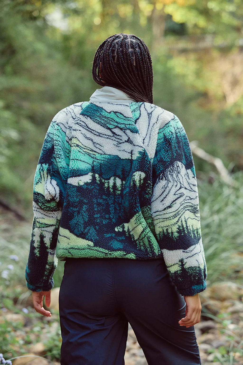 Hit The Slopes Printed Fleece Pullover