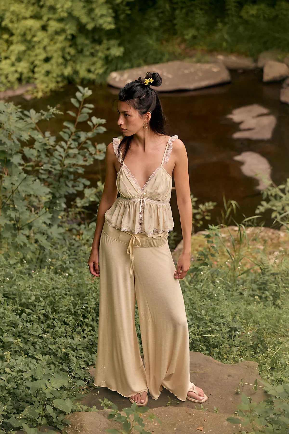 Dream State Wide-Leg Pants