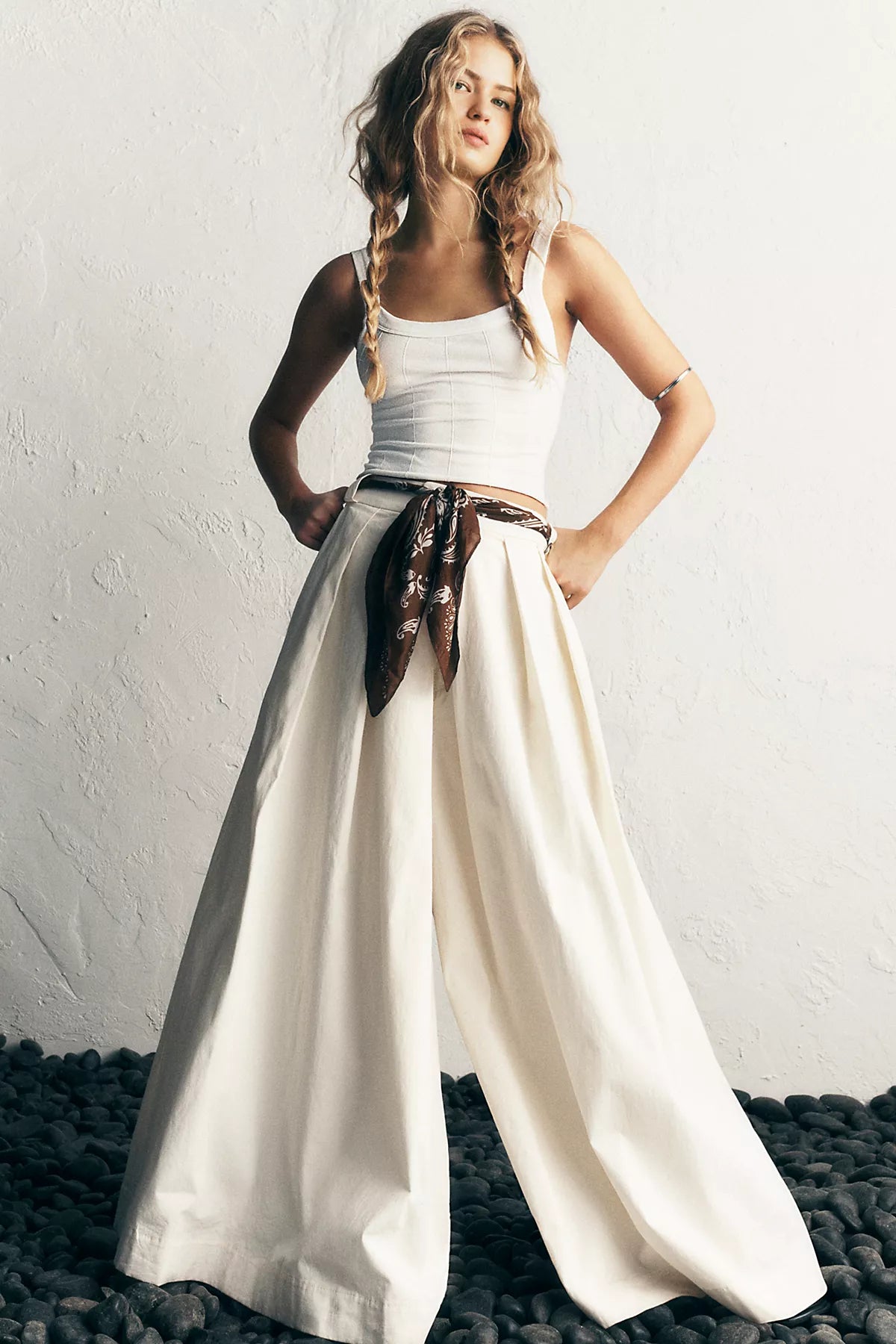 Lasting Impression Wide-Leg Trousers