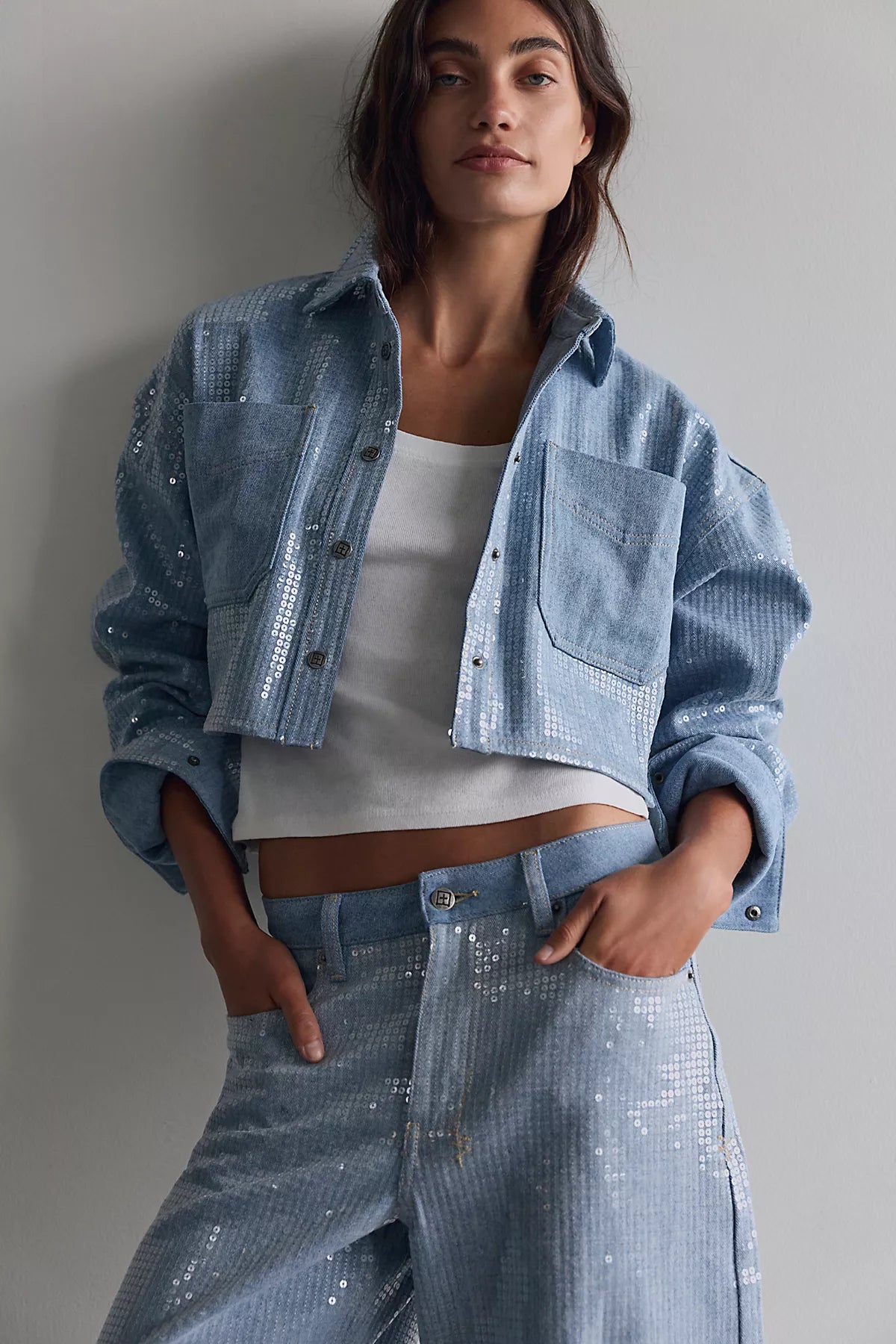 Ksubi Balter Sequin Button Down Shirt